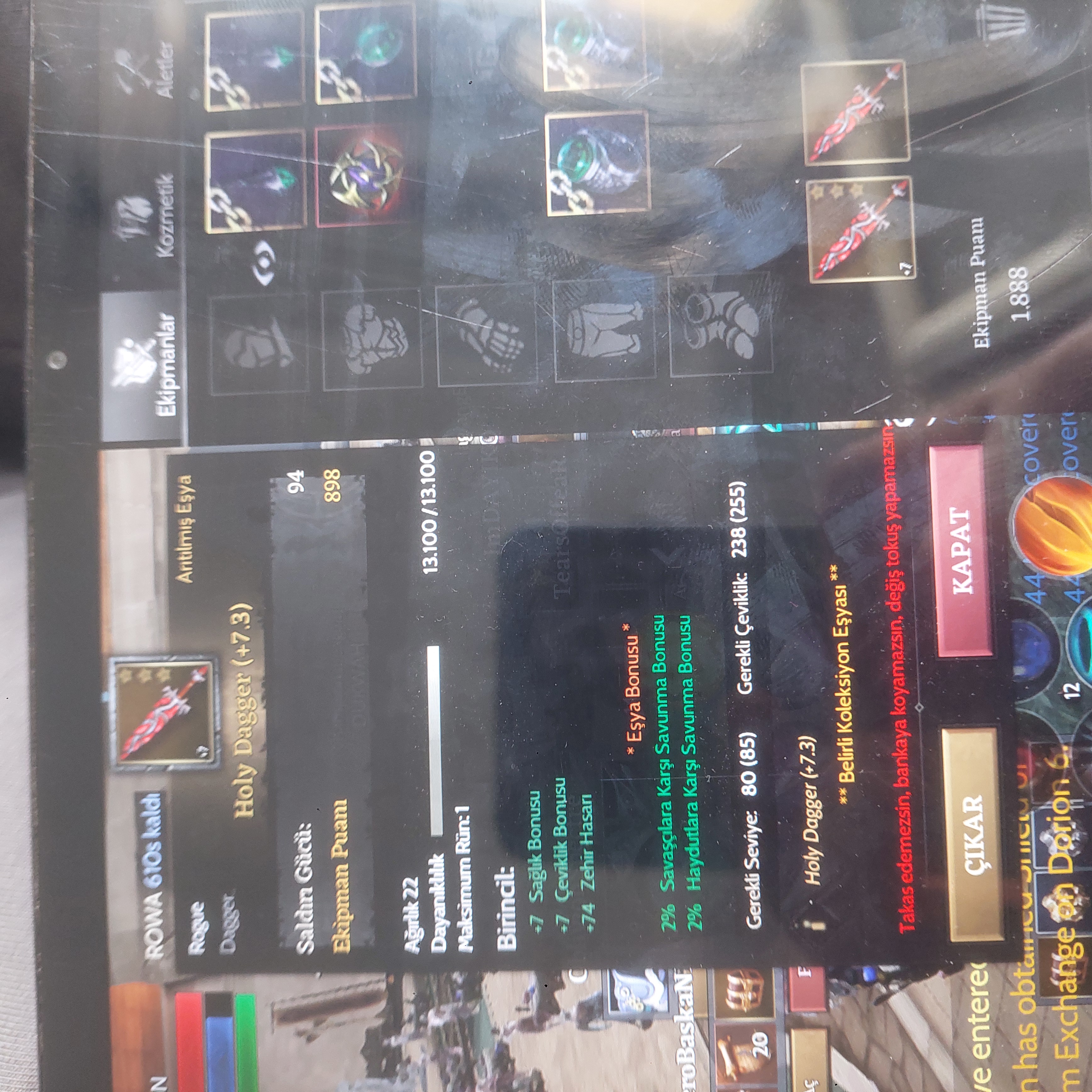 85 proteran rogue dual holy dagger