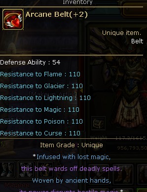arcane belt +2