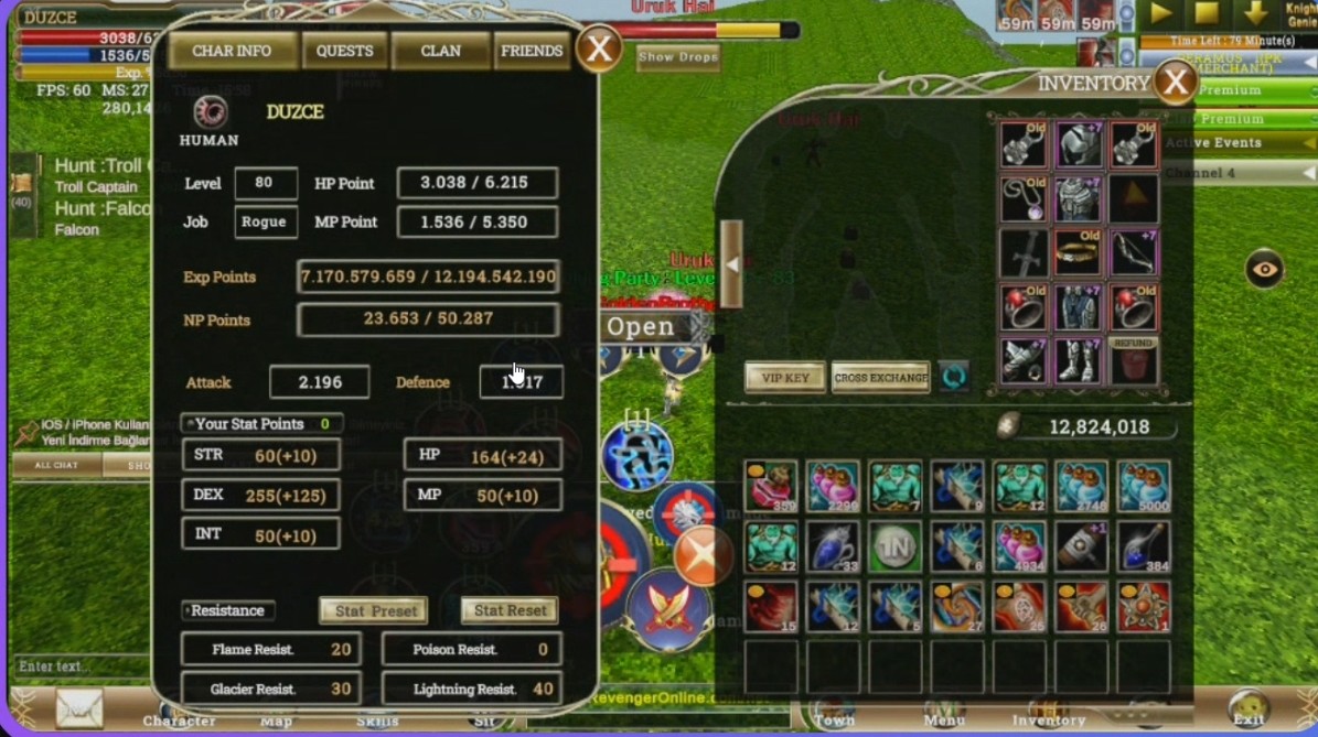 BERAMUS 80 LEVEL FULL ROGUE