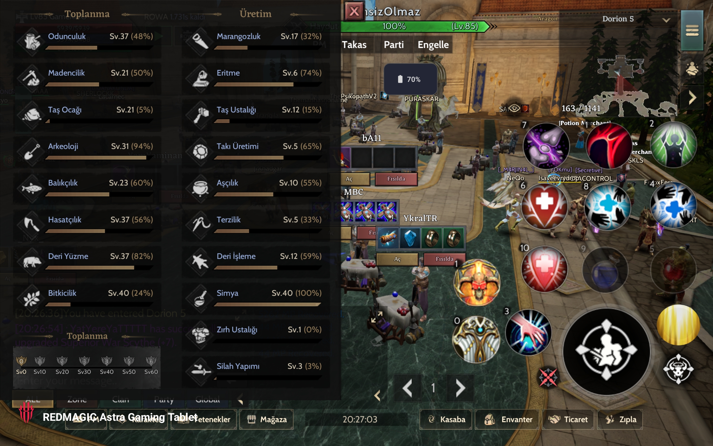 Craft karakteri toplama