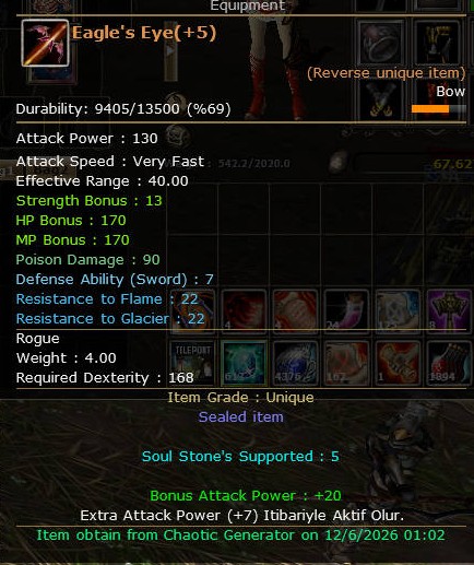 EAGLE'S EYE (REB+5) HEMEN TESLİM!!