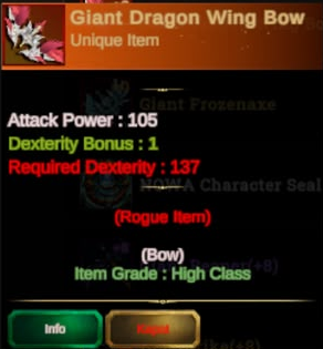 GİANT DRAGON WİNG BOW