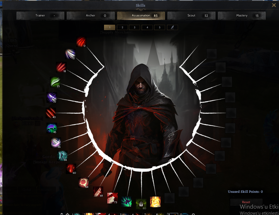 GM1 85/5 RELİC +20 TOPLAMA CHARI (HOLY DAGGER +8)