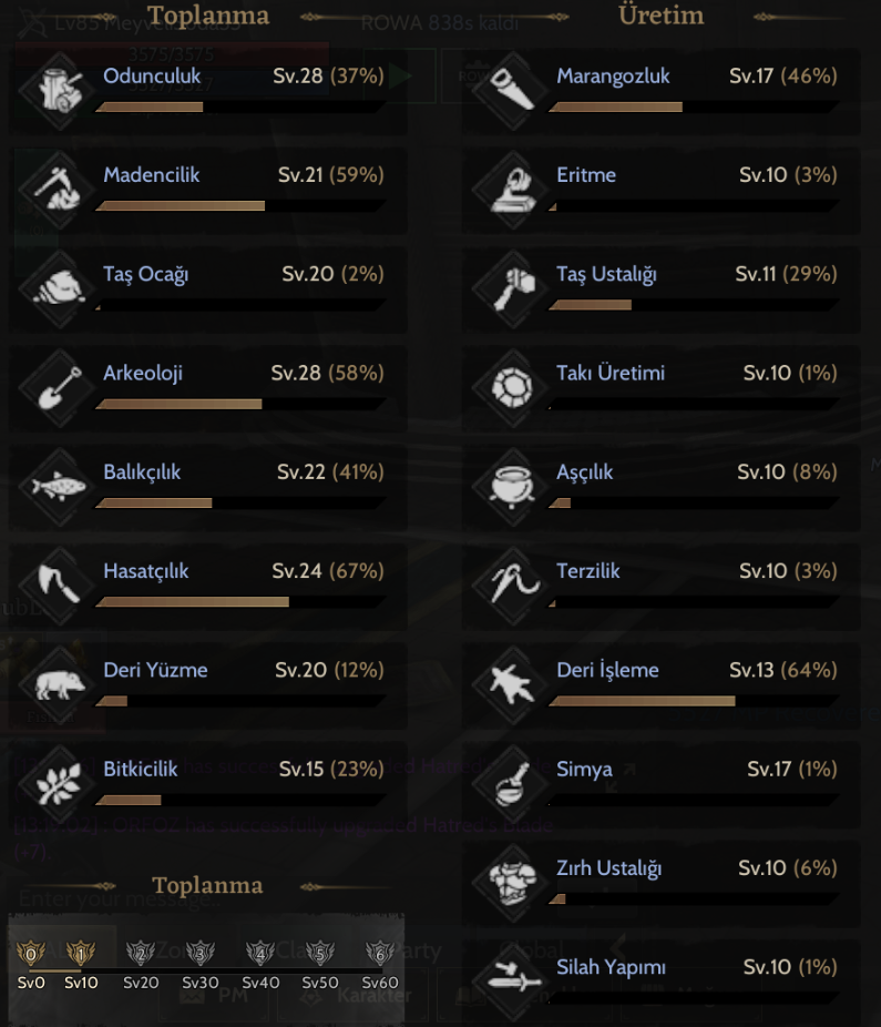GM1 Rogue Toplama ve Craft