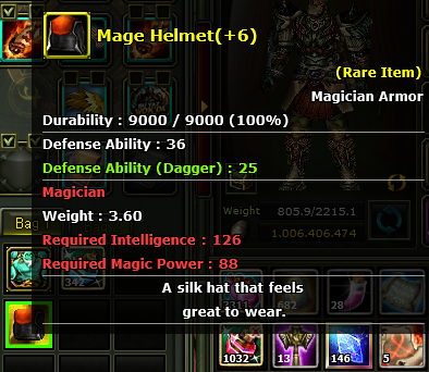 Mage helmet +6 (dd 25)