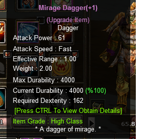 MİRAGE DAGGER +1 MD