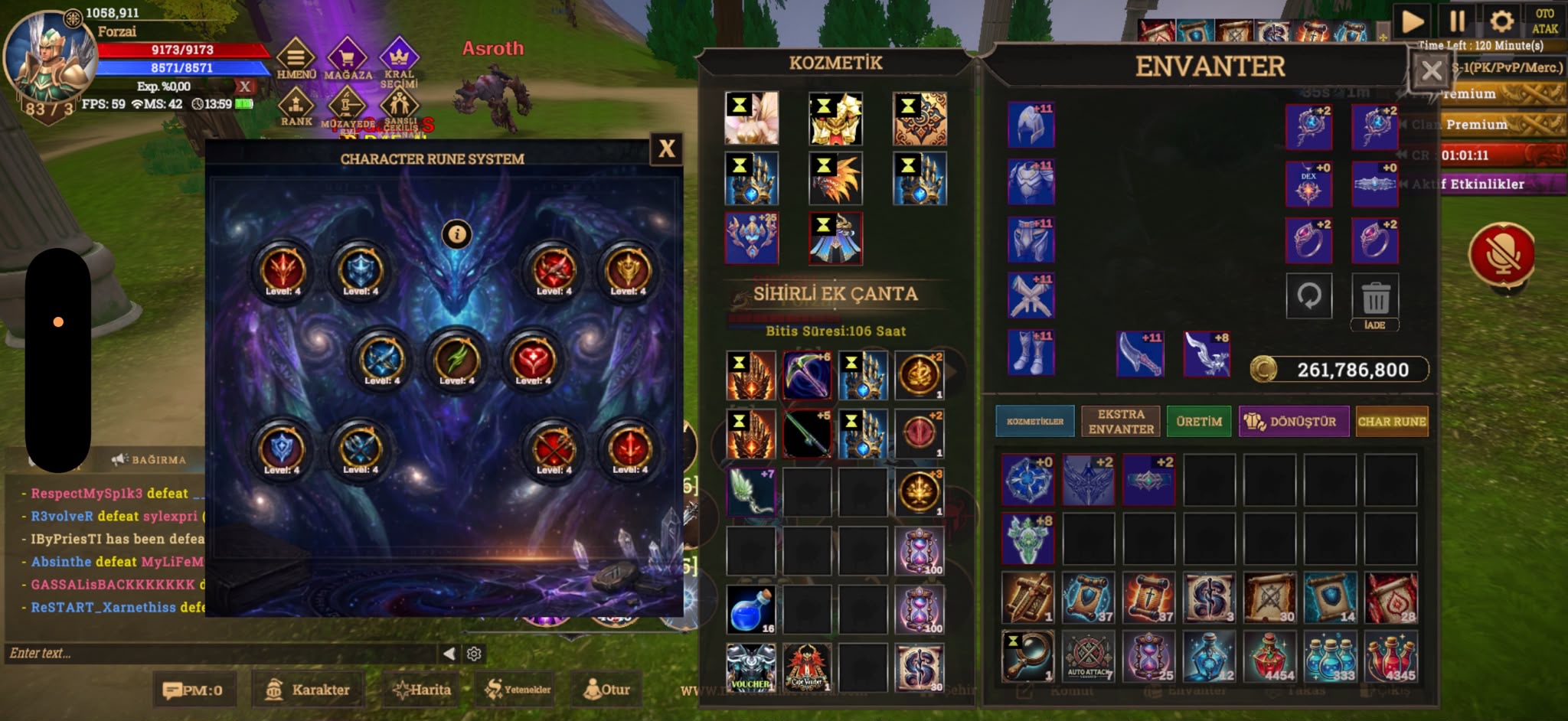 PK’ya HAZIR FULL+FULL ASAS