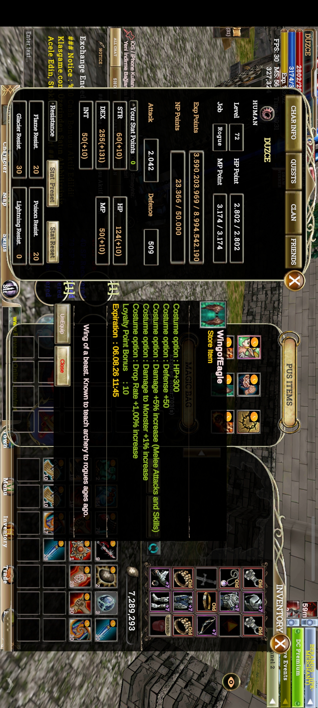 PK YA HAZİR YENİ PUSLU ROGUE