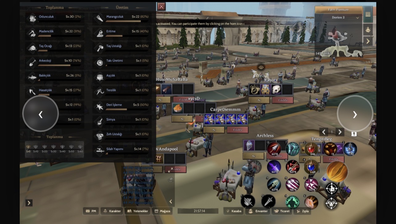 Rise online mobile weapon karakter