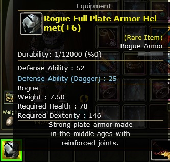 Rogue Full Plate DD25