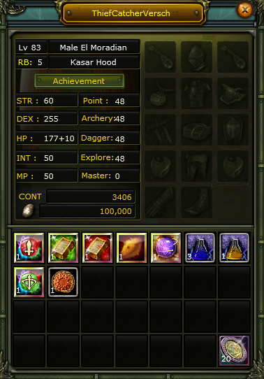 SELL 83/5 %100 HUMAN ROGUE