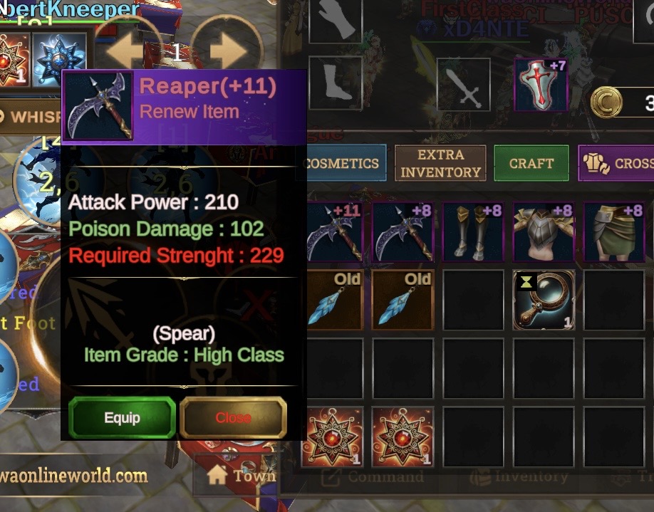SELL +9 REAPER RAPTOR