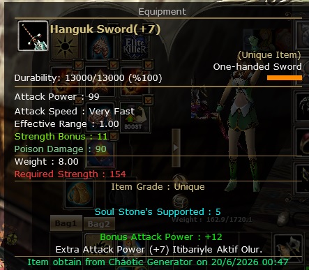 SELLL +7 HANGUK SWORD