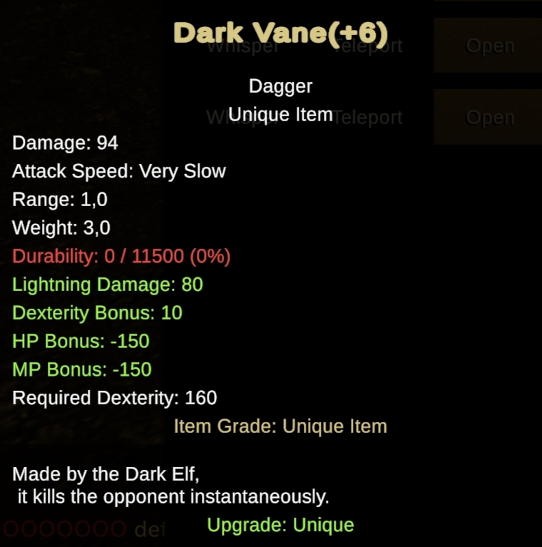 +6 DARK VANE 3 ADET