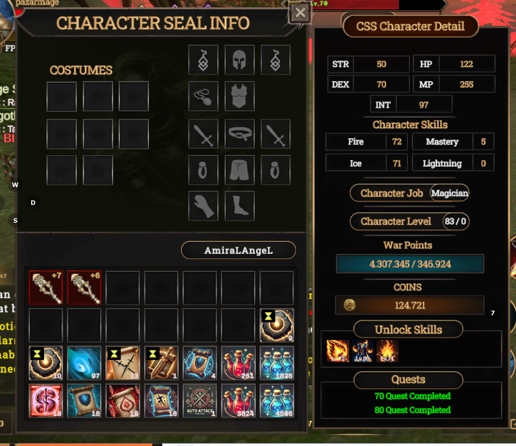 +7 VE +6 QUEST STAFF 3 SKİLLİ AÇIK MAGE
