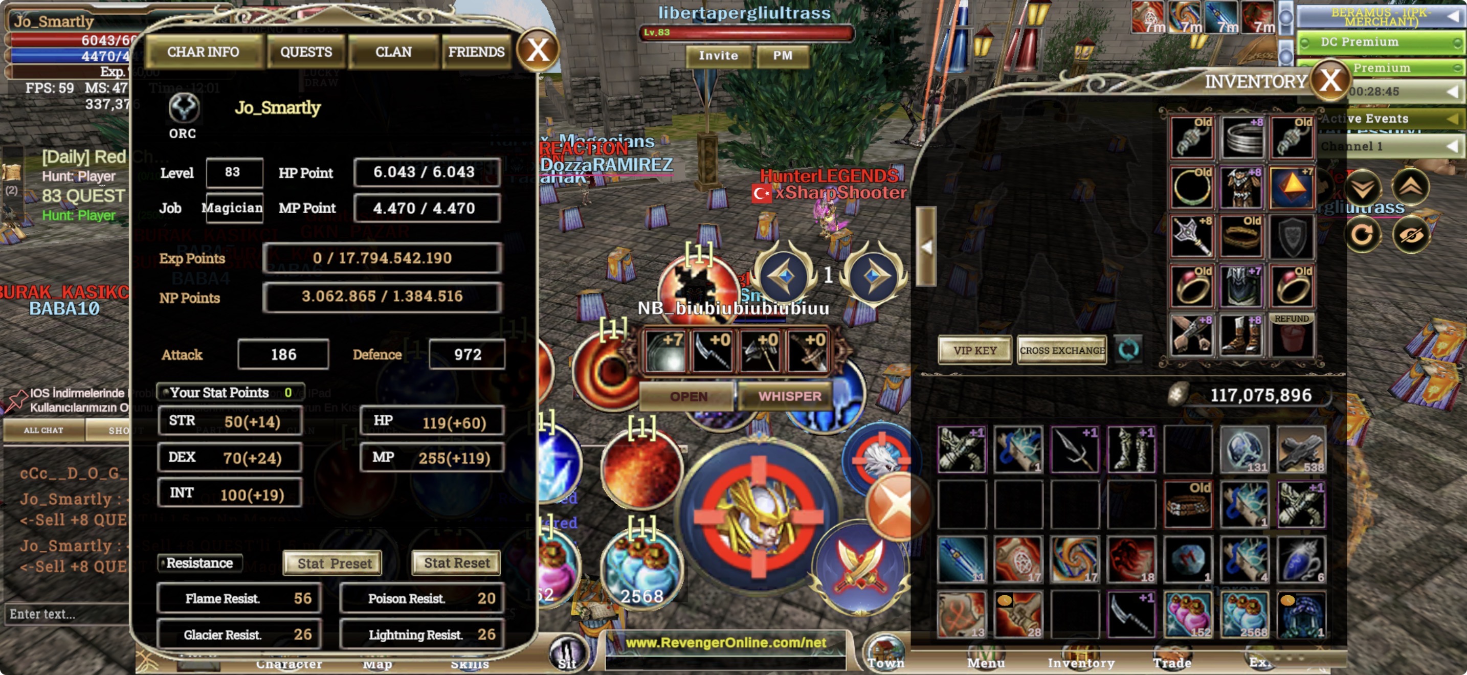 +8 Quest 70 Skill Active