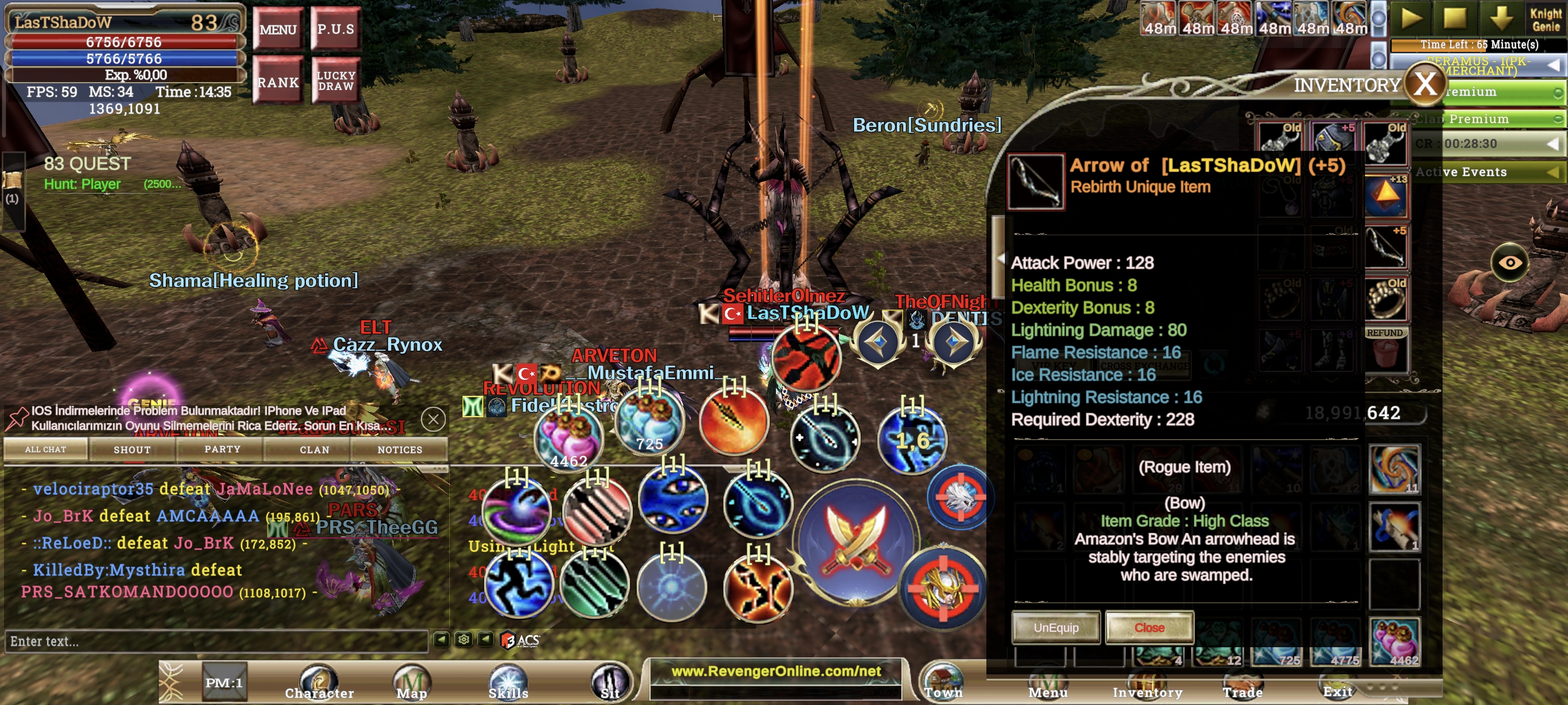 +8 QUEST BOWLU rogue satlik