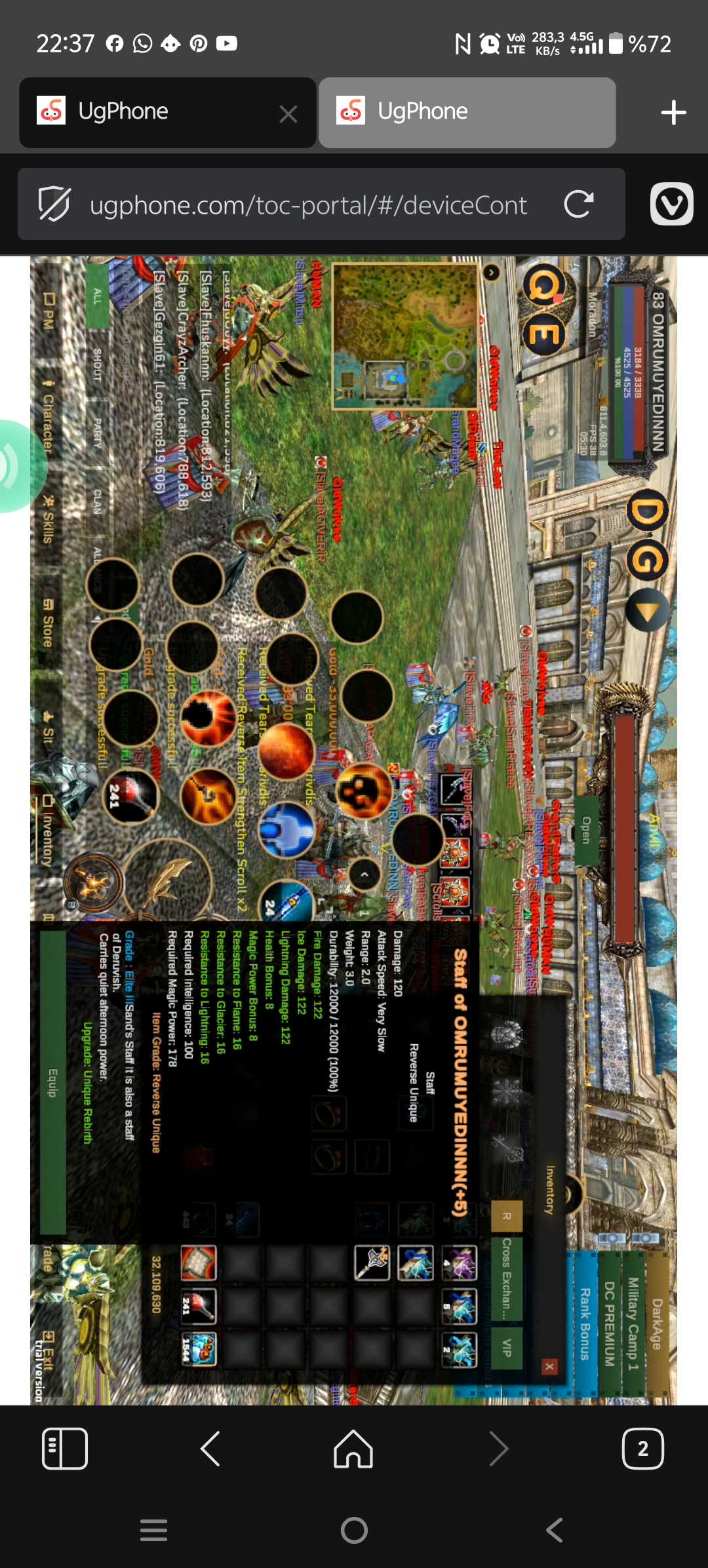 +8 quest staff satılık