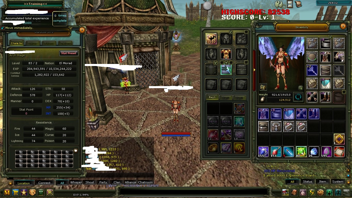 83/2 HUMAN MAGE +7 QUEST STAFFLI OLD TAKILI +8 HP MP SETLİ 100 DEF ACIK