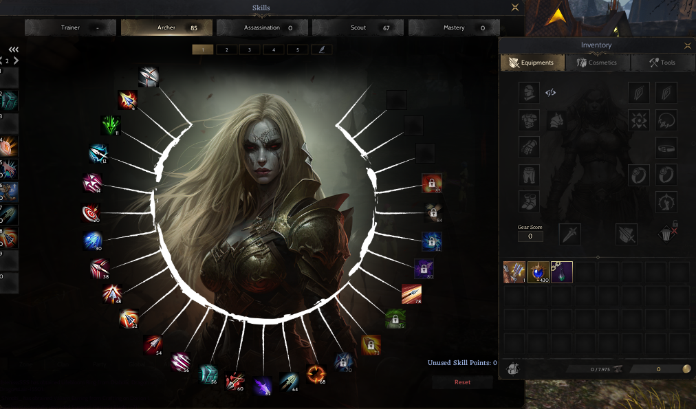 85Lv Rogue Archer Galantis Lunaskar Char