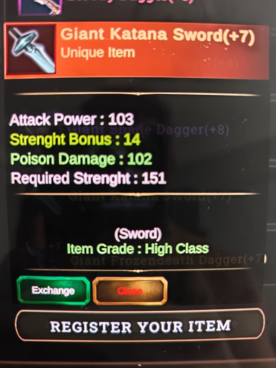GIANT KATANA SWORD +7