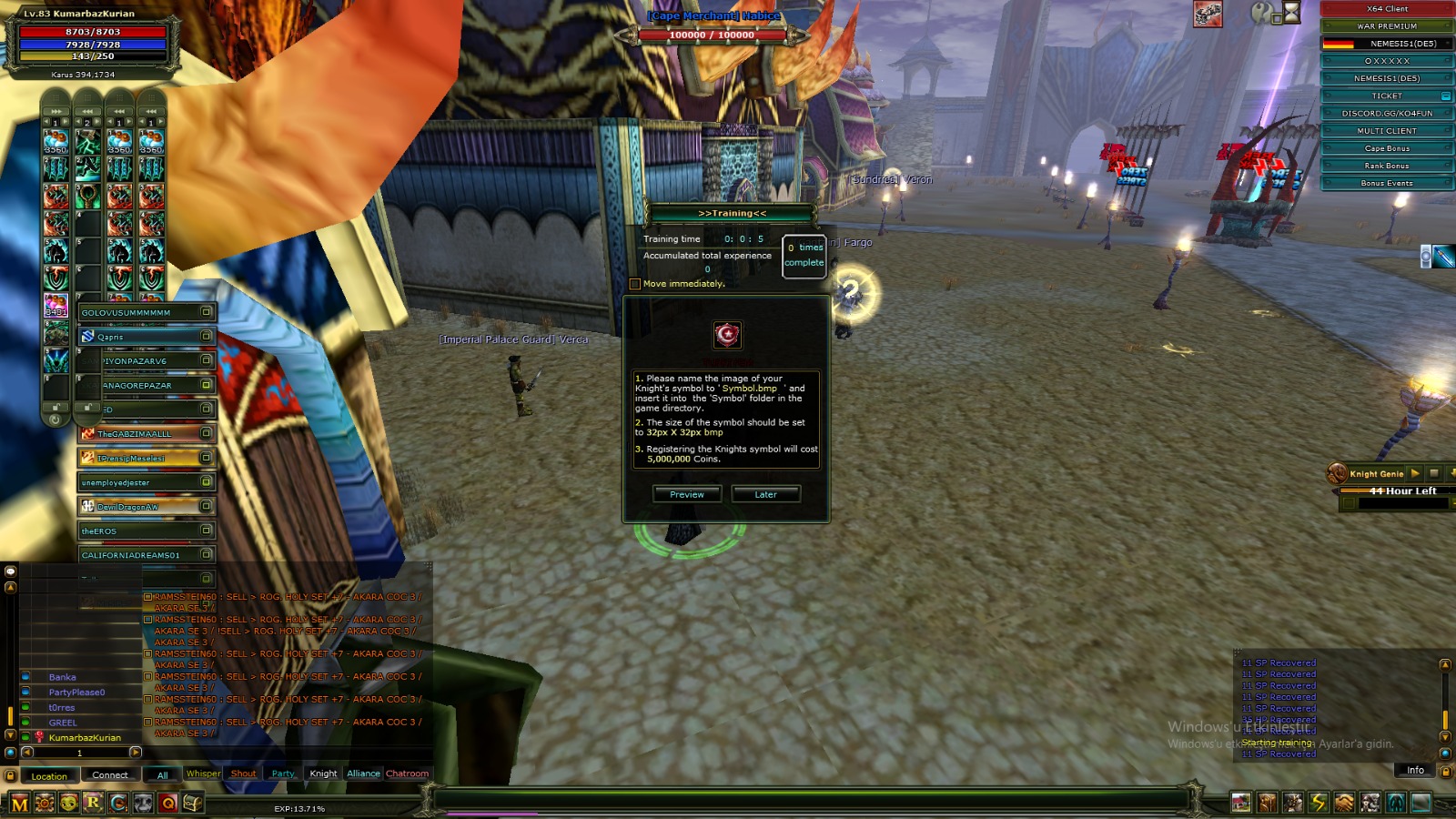 Knight Online Clan Sembol Satışı