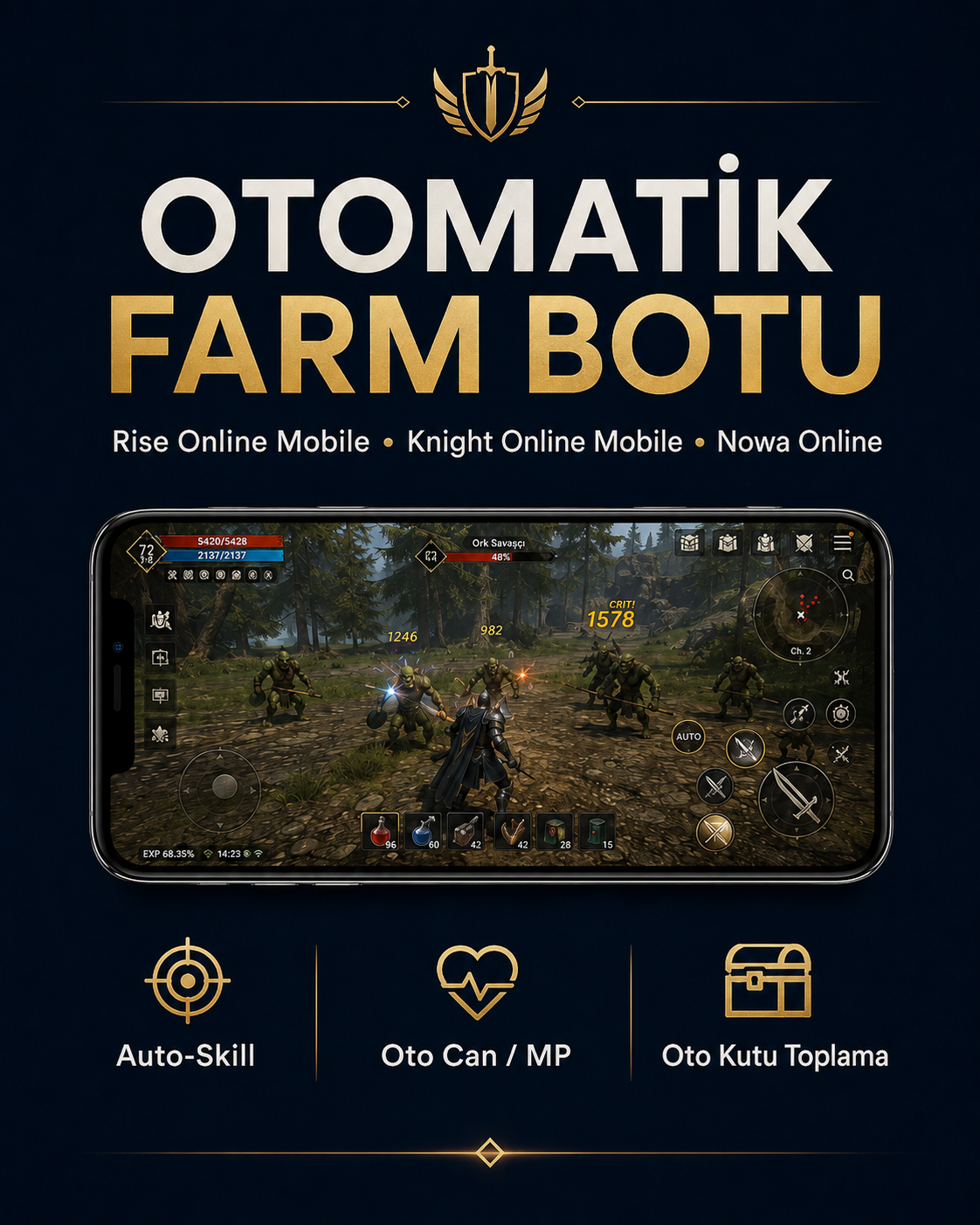 Mobil Oto Farm Bot