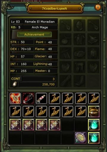 SELL 83/5 HUMAN MAGE (İMMORTAL)