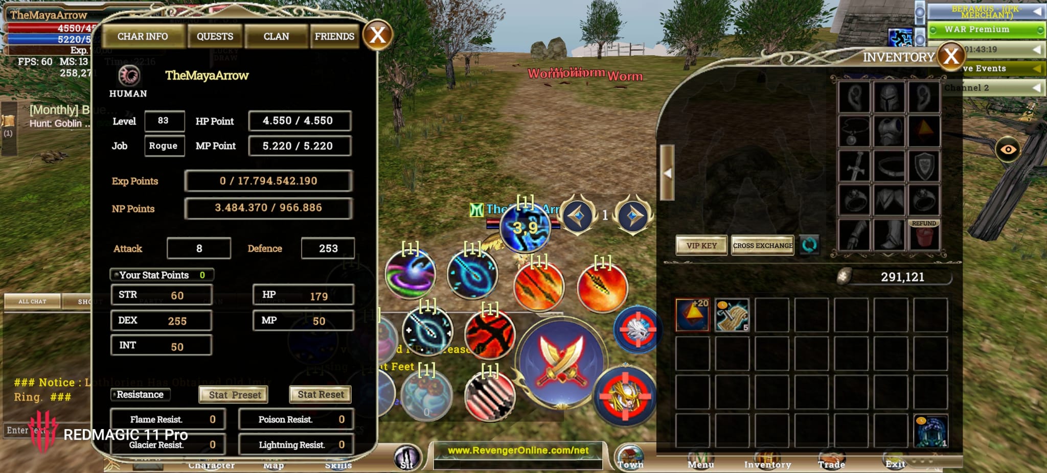 SELL 83 ROGUE TUM SKILLERI ACIK TALISMAN 20 ILE