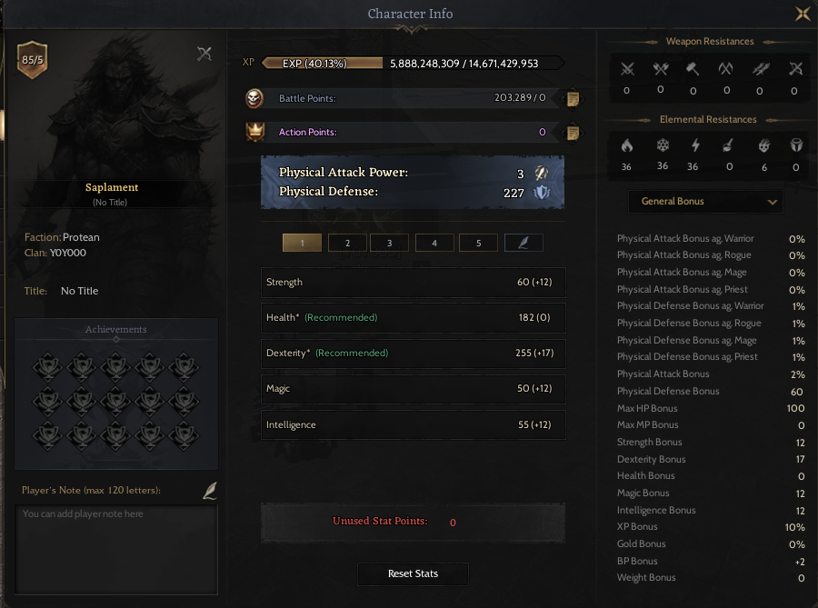 toplamalı rogue 85/5 relic 17