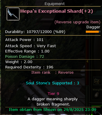 +7 Hepa Exp Shard [+2 REB] - Klasgame.com