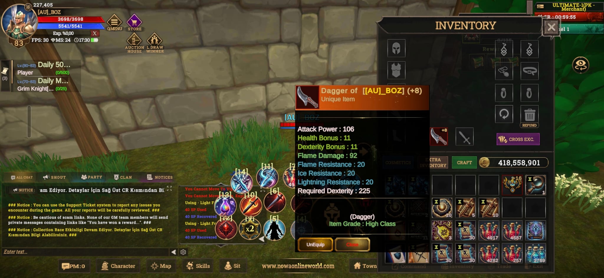 +8 FS, +16 Relic Rogue