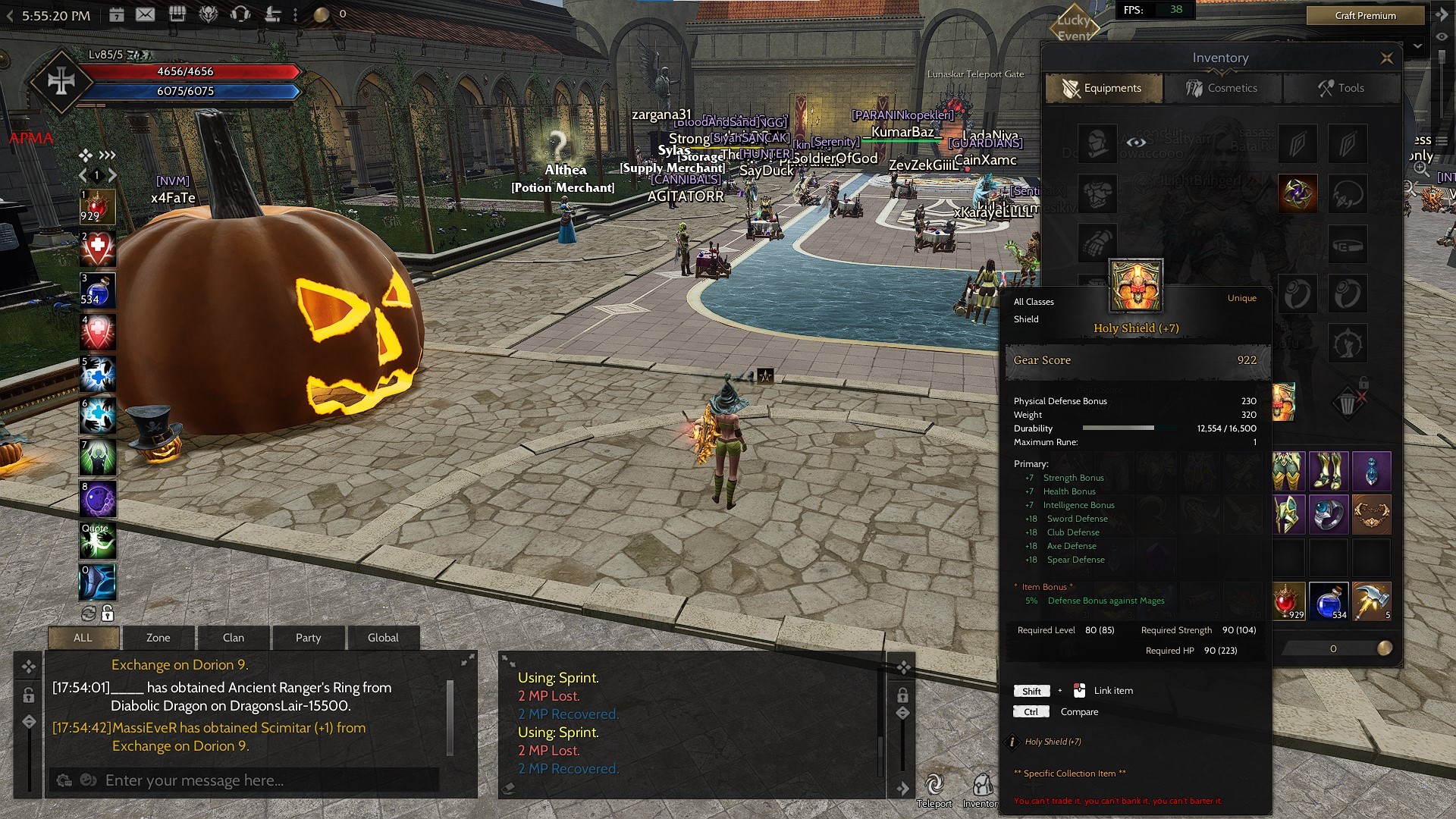 Craft Priest LV85/5 GM 1 Relic +13 Holy Shield +7 6x30 1x20 DB 75,67 ...